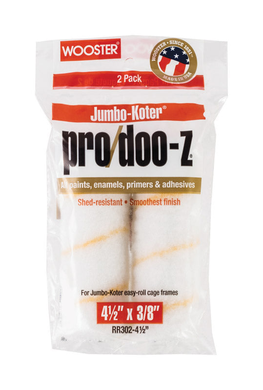 Wooster Pro/Doo-Z Woven 4 1/2 in. W X 3/8 in. Mini Paint Roller Cover 2 pk