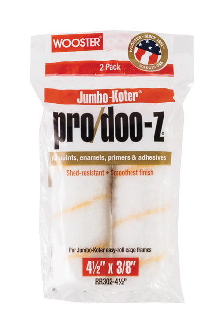 Wooster Pro/Doo-Z Woven 4 1/2 in. W X 3/8 in. Mini Paint Roller Cover 2 pk