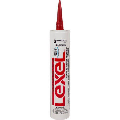 Sashco Lexel White Low VOC Synthetic Rubber All Purpose Caulk 10.5 oz