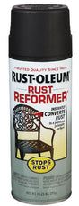 Rust-Oleum Stops Rust Indoor and Outdoor Flat Black Oil-Based Rust Reformer 10.25 oz