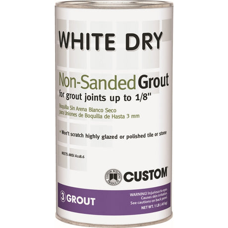 Custom Building Products White Dry Indoor and Outdoor White Grout 1 lb