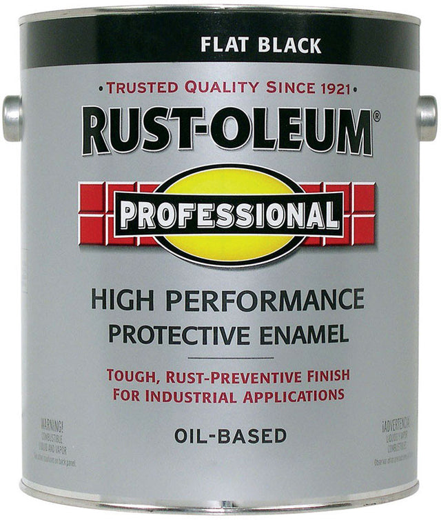 Rust-Oleum Professional High Performance Indoor and Outdoor Flat Black Protective Paint 1 gal