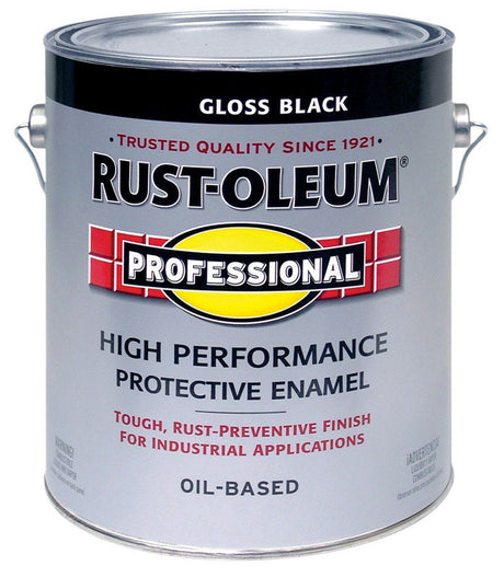 Rust-Oleum Professional Indoor and Outdoor Gloss Black Oil-Based Protective Paint 1 gal
