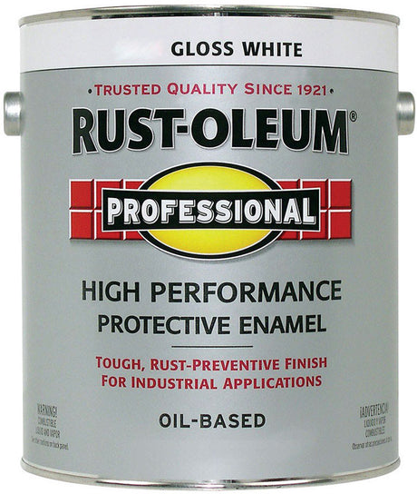Rust-Oleum Professional Indoor and Outdoor Gloss White Oil-Based Protective Paint 1 gal