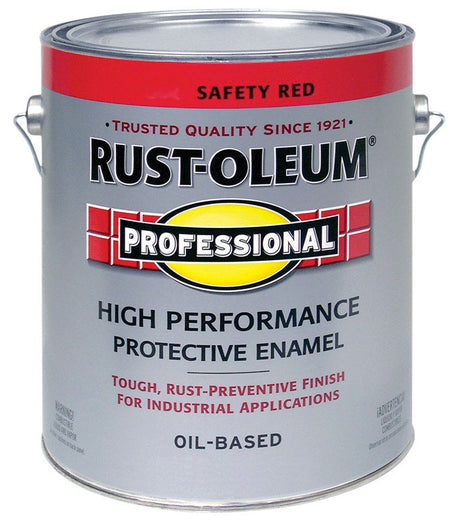 Rust-Oleum Professional Indoor and Outdoor Gloss Safety Red Oil-Based Protective Paint 1 gal