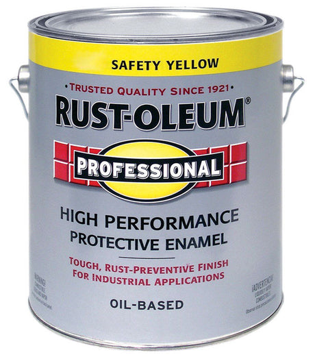 Rust-Oleum Professional Indoor and Outdoor Gloss Safety Yellow Oil-Based Protective Paint 1 gal