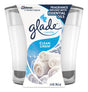 Glade Ivory Clean Linen Scent Jar Air Freshener Candle 3.4 oz