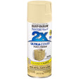 Rust-Oleum Painter's Touch 2X Ultra Cover Satin Strawflower Paint+Primer Spray Paint 12 oz