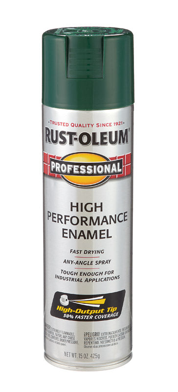 Rust-Oleum Professional Gloss Hunter Green Spray Paint 15 oz