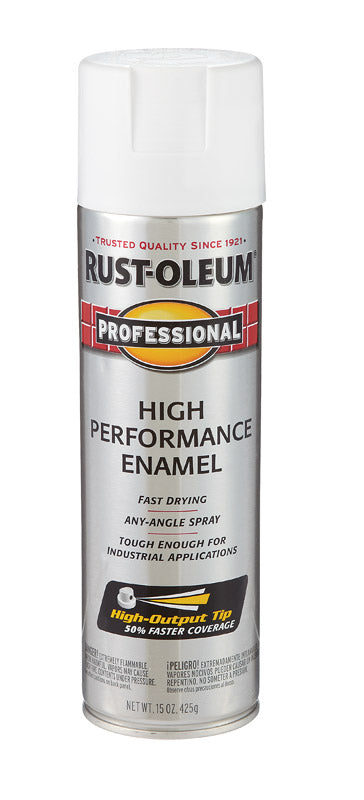 Rust-Oleum Professional Flat White Spray Paint 15 oz