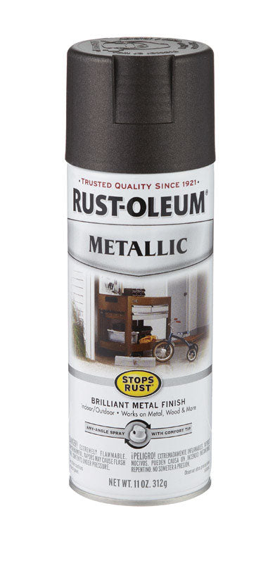 Rust-Oleum Stops Rust Oil Rubbed Bronze Metallic Spray Paint 11 oz