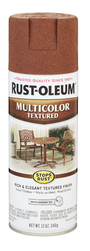 Rust-Oleum Stops Rust MultiColor Textured Rustic Umber Spray Paint 12 oz