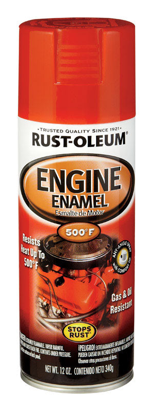 Rust-Oleum Stops Rust Smooth Chevy Orange Engine Enamel Spray 12 oz