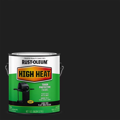 Rust-Oleum Specialty Satin BBQ Black Oil-Based High Heat Low VOC Paint 1 gal