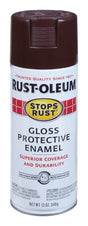 Rust-Oleum Stops Rust Gloss Kona Brown Spray Paint 12 oz