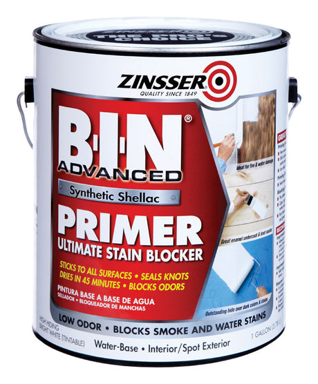 Zinsser BIN Advanced White Shellac-Based Primer 1 gal