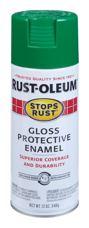 Rust-Oleum Stops Rust Gloss Emerald Protective Enamel Spray 12 oz