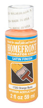 Homefront Satin Orange Burst Hobby Paint 2 oz