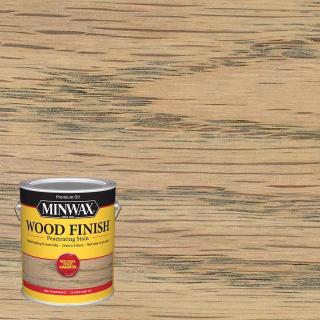 Minwax Wood Finish Semi-Transparent Classic Gray Oil-Based Penetrating Stain 1 gal