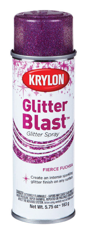 Krylon Glitter Blast Fierce Fuchsia Spray Paint 5.75 oz