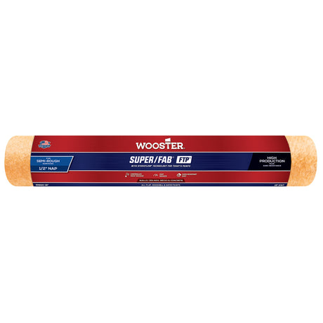Wooster Super/Fab Fabric 18 in. W X 1/2 in. Paint Roller Cover 1 pk