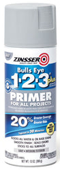 Zinsser Bulls Eye 123 Gray Flat Water-Based Primer 13 oz