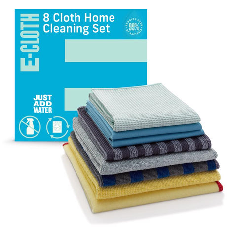 E-Cloth Home Cleaning Microfiber Home Cleaning Set 8 pk