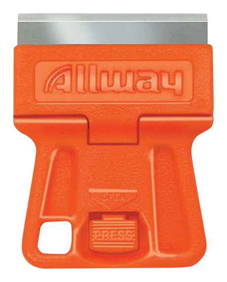 Allway 1-1/2 in. W Carbon Steel Single-Edge Mini Glass Scraper