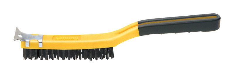 Allway 1 in. W X 13.5 in. L Carbon Steel Wire Brush with Scraper