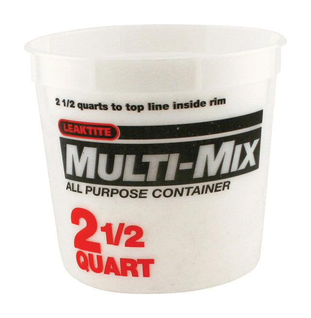 Leaktite Clear 2.5 qt Multi-Mix Container