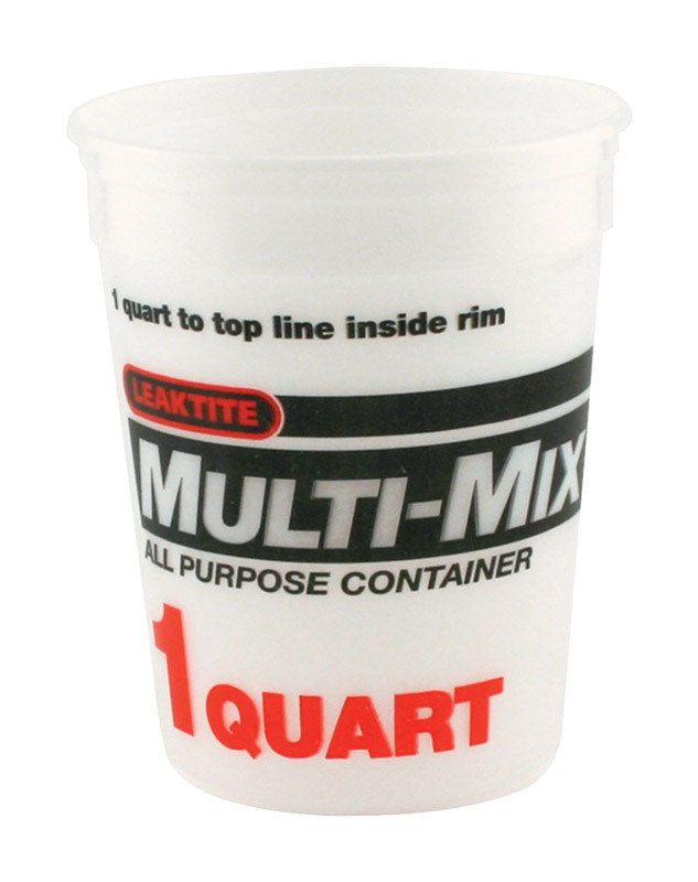 Leaktite Clear 1 qt Multi-Mix Container