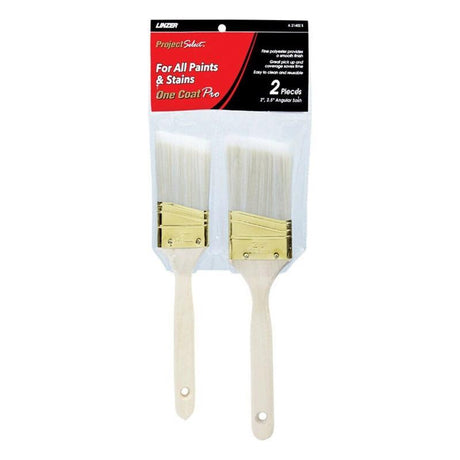 Linzer Project Select 2 and 2-1/2 in. Angle Paint Brush Set