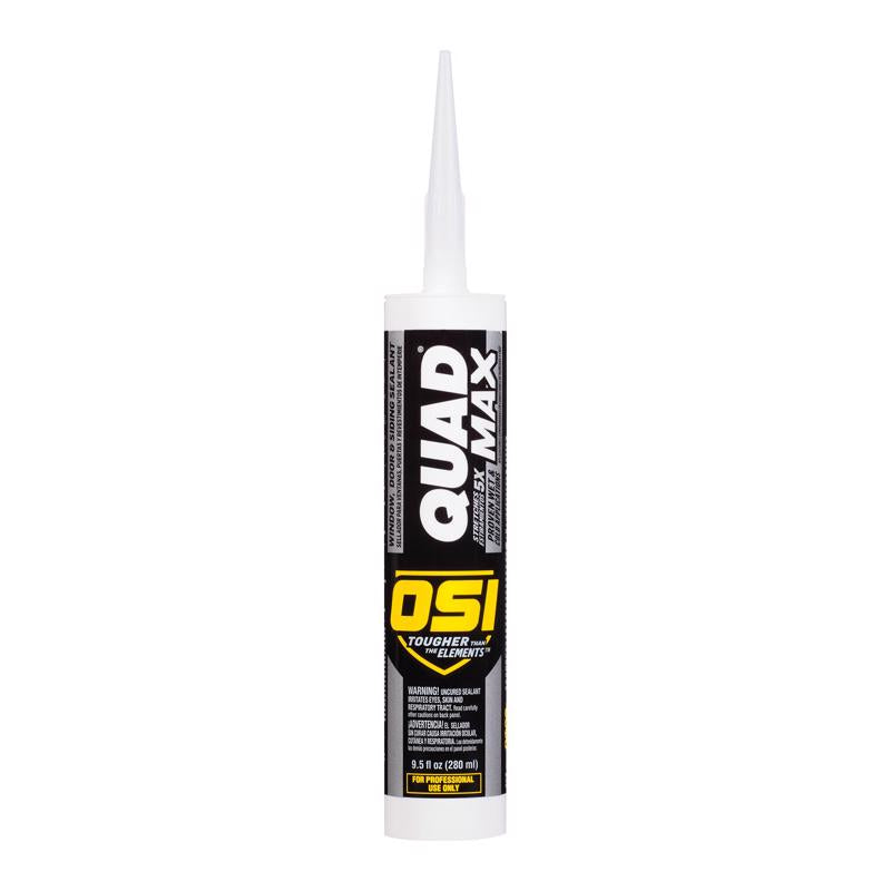 OSI Quad Max White Elastomeric Polymers Door/Siding/ Window Sealant 9.5 oz