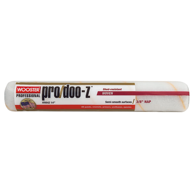 Wooster Pro/Doo-Z Woven Fabric 14 in. W X 3/8 in. Regular Paint Roller Cover 1 pk