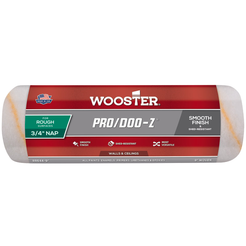 Wooster Pro/Doo-Z Woven Fabric 9 in. W X 3/4 in. Regular Paint Roller Cover 1 pk