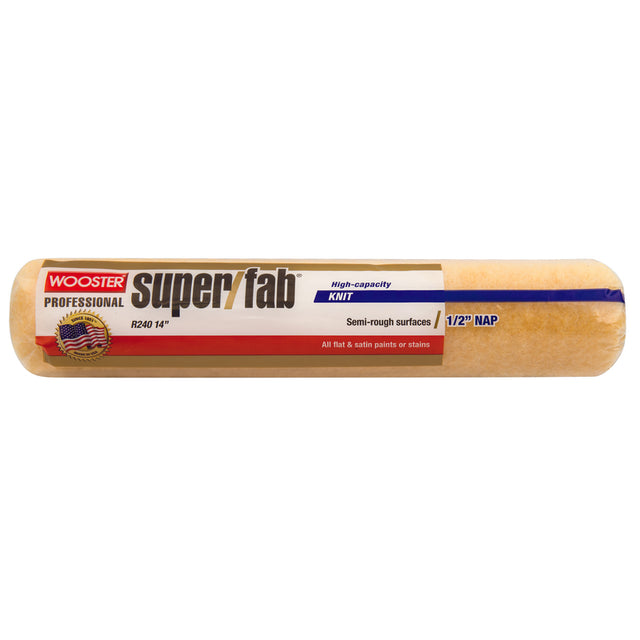 Wooster Super/Fab Knit 14 in. W X 1/2 in. Regular Paint Roller Cover 1 pk