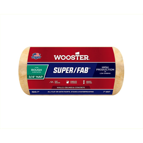 Wooster Super/Fab Knit 7 in. W X 3/4 in. Regular Paint Roller Cover 1 pk