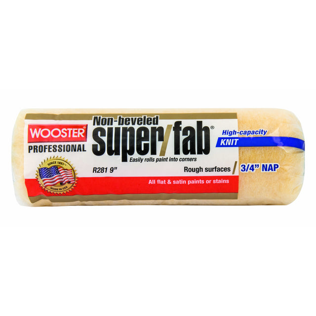 Wooster Super/Fab Knit 9 in. W X 3/4 in. Regular Paint Roller Cover 1 pk