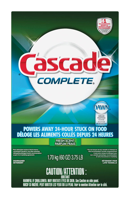 Cascade Complete Fresh Scent Powder Dishwasher Detergent 60 oz 1 pk