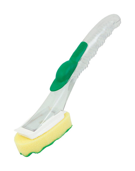 Libman 3 in. W 11 in. Plastic/Rubber Handle Dish Scrubbing Wand