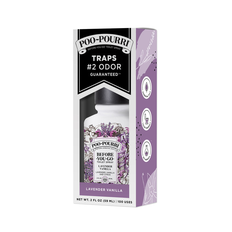 Poo-Pourri Lavender Vanilla Scent Odor Eliminator 2 oz Liquid