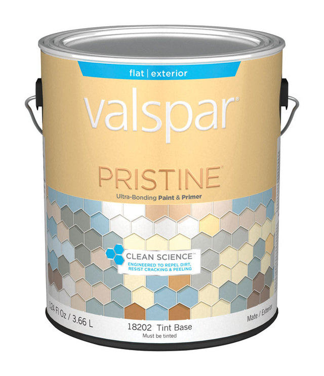 Valspar Pristine Flat Tintable Medium Base Paint and Primer Exterior 1 gal