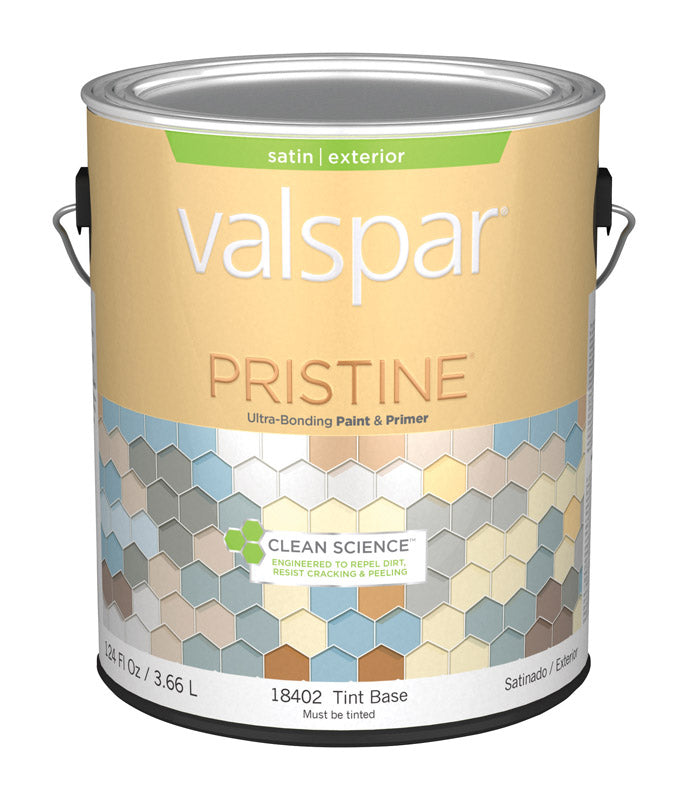 Valspar Pristine Satin Tintable Medium Base Paint and Primer Exterior 1 gal