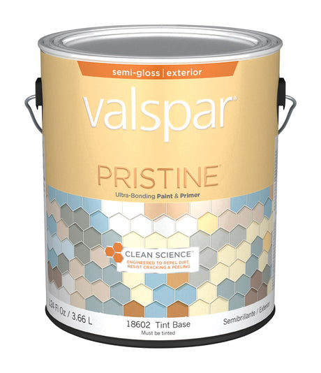 Valspar Pristine Semi-Gloss Tintable Medium Base Paint and Primer Exterior 1 gal