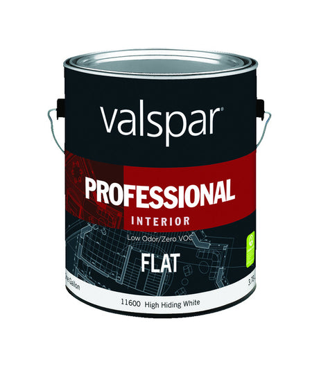 Valspar Professional Flat Basic White Paint Interior 1 gal