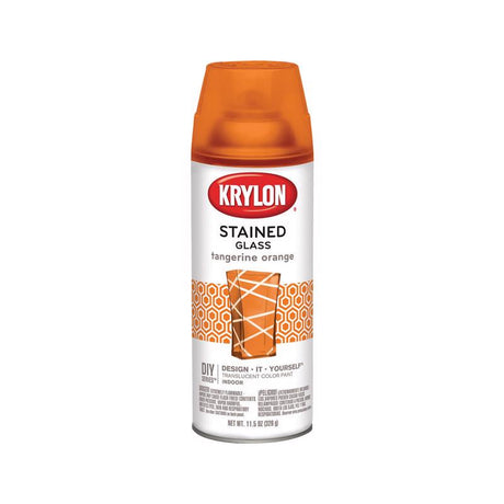 Krylon Stained Glass Translucent Tangerine Orange Spray Paint 11.5 oz
