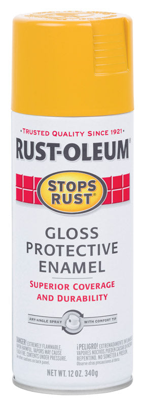 Rust-Oleum Stops Rust Gloss Tuscan Sun Protective Enamel Spray Paint 12 oz