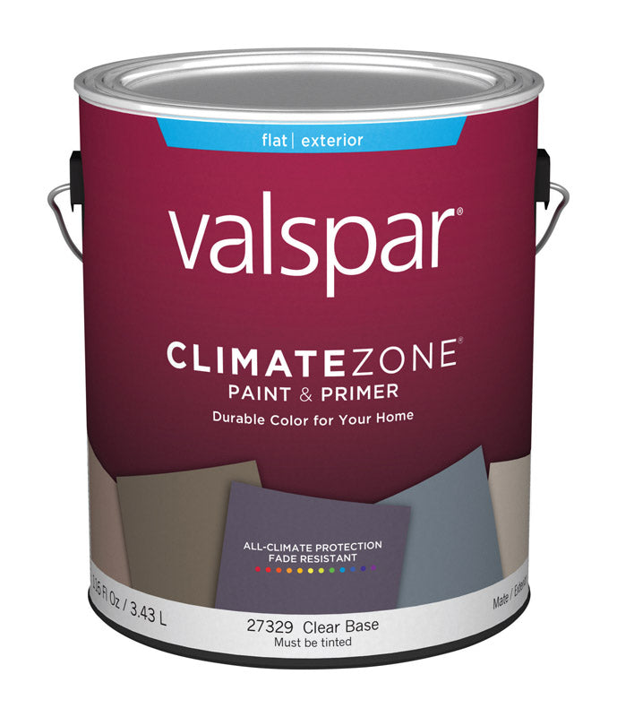 Valspar Climate Zone Flat Clear Base Paint and Primer Exterior 1 gal