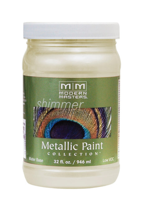 Modern Masters Shimmer Satin Flash Gold Metallic Paint 1 qt