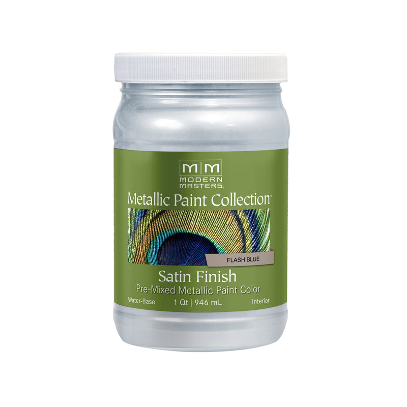 Modern Masters Shimmer Satin Flash Blue Metallic Paint 1 qt